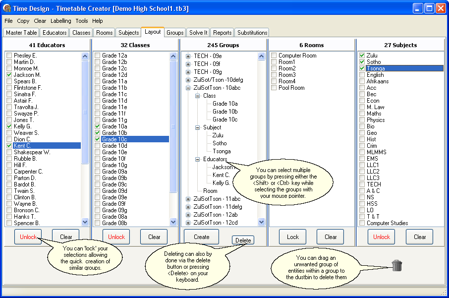 LayoutSummary
